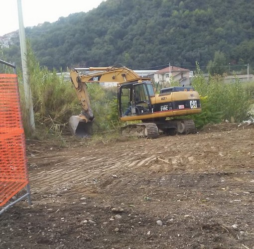 Ventimiglia: questa mattina la preparazione del cantiere per avviare la ricostruzione del ponte di Bevera (Foto)