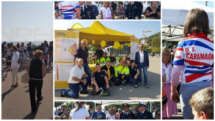 Imperia: grande partecipazione stamane al Parco Urbano per la campagna 'Io non rischio' (Foto)