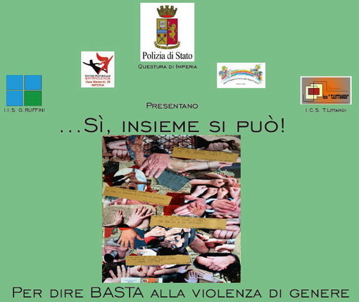 'Basta alla violenza in genere': venerdì prossimo una serata organizzata dalla Questura di Imperia