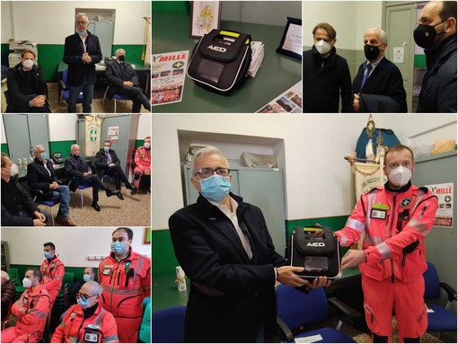 Donazione defibrillatore Croce Bianca Imperia Donazione defibrillatore Croce Bianca Imperia