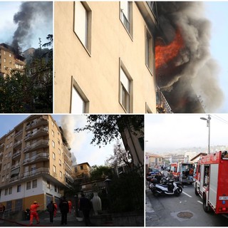 Sanremo: incendio devasta appartamento in una palazzina di via Galilei, c'è una vittima (Foto e Video) Sanremo: incendio devasta appartamento in una palazzina di via Galilei, c'è una vittima (Foto e Video)