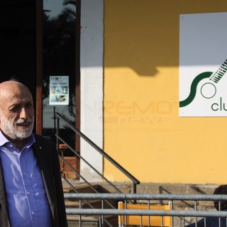 Carlo Petrini nella sede del Club Tenco