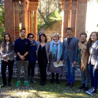 Ventimiglia: una delegazione dell'Istituto Tecnico Turistico imperiese alla cerimonia di commemorazione della morte di Sir Thomas Hanbury