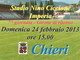Imperia: posticipo di mezz'ora, alle 15, per il match di domani tra Imperia e Chieri Imperia: posticipo di mezz'ora, alle 15, per il match di domani tra Imperia e Chieri