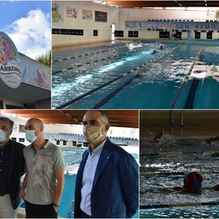 Le immagini dalla piscina comunale di Sanremo