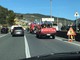 Taggia: principio d'incendio ad un'auto sulla strada verso la A10, intervento dei Vigili del Fuoco
