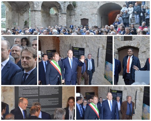 Si è conclusa a Dolceacqua con il Principe Alberto di Monaco la giornata di inaugurazioni della mostra dedicata a Monet (Foto e Video)