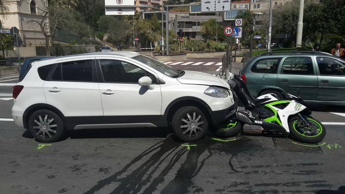 La foto dell'incidente La foto dell'incidente