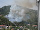 Ventimiglia: domato l'incendio di Castel d'Appio, andato in fumo circa un ettaro di vegetazione