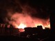 L'incendio di Cairo Montenotte (foto da SavonaNews)