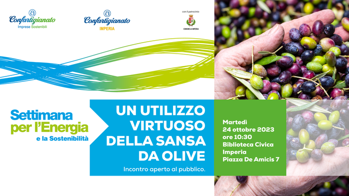 Imperia: utilizzo virtuoso della sansa, martedì incontro con Confartigianato
