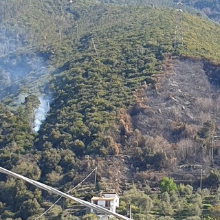 Sanremo: è ripartito l'incendio in zona Suseneo Superiore, intervento dei Vigili del Fuoco Sanremo: è ripartito l'incendio in zona Suseneo Superiore, intervento dei Vigili del Fuoco