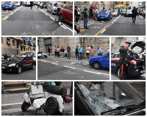 Sanremo: scontro auto-scooter in via Martiri, grave un 78enne, predisposto l'elisoccorso verso Genova (Foto) Sanremo: scontro auto-scooter in via Martiri, grave un 78enne, predisposto l'elisoccorso verso Genova (Foto)