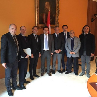 Montecarlo: l'Assessore regionale Scajola e l'Europarlamentare Cirio a colloquio con il governo di Monaco Montecarlo: l'Assessore regionale Scajola e l'Europarlamentare Cirio a colloquio con il governo di Monaco