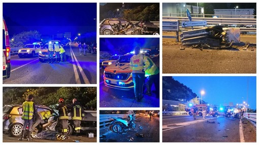 Ventimiglia: gravissimo incidente stradale, muore un 50enne nello scontro tra due auto e uno scooter (Foto)