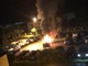 Camporosso: fuoristrada in fiamme questa notte alle 4 in piazza Pertini, intervento dei Vigili del Fuoco