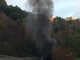 Spotorno: pullman a fuoco sull'Autostrada dei Fiori in direzione Ventimiglia, traffico bloccato (Video)