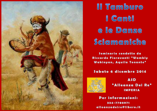 Imperia: il 6 e 7 dicembre appuntamento con un seminario su “Wambly Wakinyan”