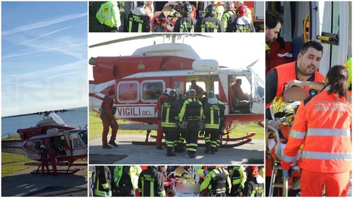 Riva Ligure: 60enne si ferisce con la motozappa in campagna, mobilitazione di soccorsi e trasporto in elicottero (Foto e Video)