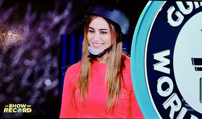 Ilaria Salerno allo Show dei Record condotto da Gerry Scotti sulla rete Mediaset Canale 5