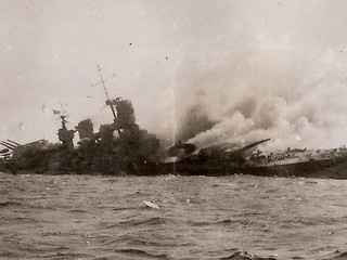 Il Roma in affondamento