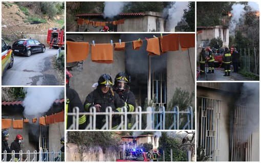 Castellaro: fiamme in una villetta di località 'Cà de Berta', intervento dei Vigili del Fuoco (Foto e Video) Castellaro: fiamme in una villetta di località 'Cà de Berta', intervento dei Vigili del Fuoco (Foto e Video)
