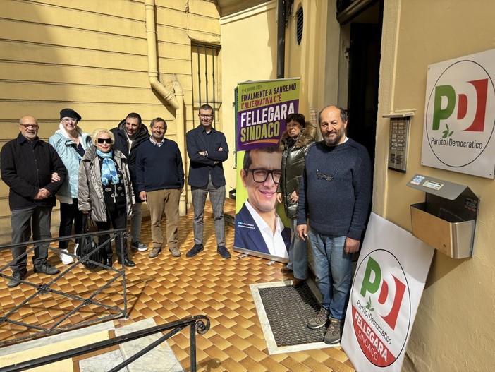 Le immagini dalla nuova sede del Partito Democratico di Sanremo