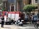 Ventimiglia: auto va a fuoco di fronte a Cristo Re, danni limitati ma traffico paralizzato (Foto)