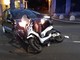 Sanremo: scontro auto-scooter questa sera di fronte a Villa Spinola, lievi ferite per il centauro (Foto)