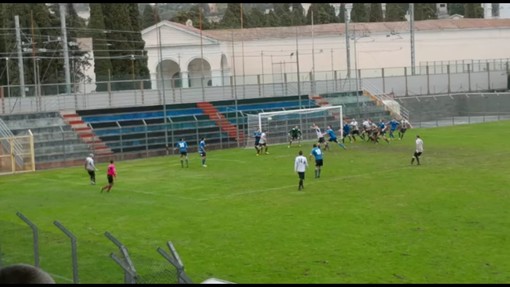 Imperia-Pietra Ligure, rocambolesco 4-3 al "Ciccione"