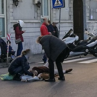Sanremo: donna investita da un'auto questa mattina in corso Orazio Raimondo (Foto)