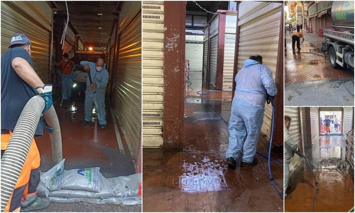 Ventimiglia, incendio al mercato coperto: iniziate le operazioni di pulizia e rimozione dei detriti (Foto) Ventimiglia, incendio al mercato coperto: iniziate le operazioni di pulizia e rimozione dei detriti (Foto)