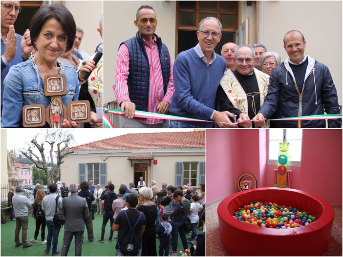 Sanremo: Bussana in festa per la rinascita dell'asilo “Sacro Cuore di Gesù”. Biancheri: “Un problema che si è trasformato in opportunità” (Foto e Video) Sanremo: Bussana in festa per la rinascita dell'asilo “Sacro Cuore di Gesù”. Biancheri: “Un problema che si è trasformato in opportunità” (Foto e Video)