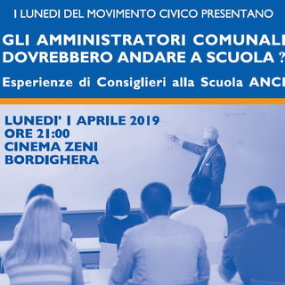 Lunedì prossimo incontro al cinema Zeni “Gli amministratori comunali dovrebbero andare a scuola?” Lunedì prossimo incontro al cinema Zeni “Gli amministratori comunali dovrebbero andare a scuola?”