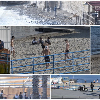 Sanremo: è stata una domenica di Pasqua con tanta gente sui lungomare e in spiaggia (Foto)