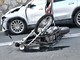 Sanremo: scontro auto-moto in corso Marconi, lievi feriti ma mezzi quasi completamente distrutti (Foto)
