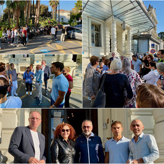 Le immagini dall'esterno di Palazzo Bellevue Le immagini dall'esterno di Palazzo Bellevue