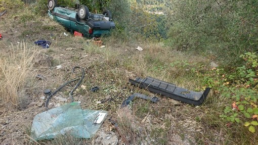Isolabona: terminate le indagini dei Carabinieri per l'incidente di ieri in strada Molinella (Foto)