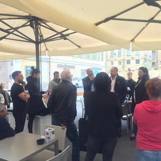 Elezioni Amministrative Sanremo: questa mattina incontro con rianna Tomelleri e Gianluca Covatta