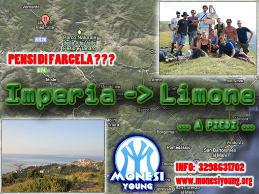 Con 'Monesi Young' torna anche quest'anno 'Imperia-Limone... a piedi'!