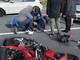 Sanremo: auto sbuca da una stradina, due motociclisti la centrano in pieno sull'Aurelia (Foto)