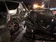 Taggia: perde il controllo dell'auto e si schianta contro due auto in sosta sull'argine del torrente Argentina (Foto)