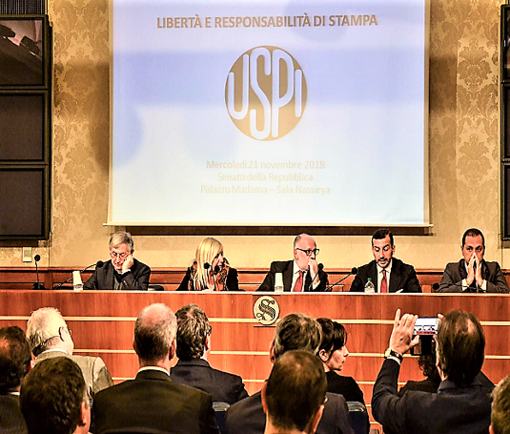 Conferenza stampa USPI al Senato su “Libertà e responsabilità di stampa” Conferenza stampa USPI al Senato su “Libertà e responsabilità di stampa”