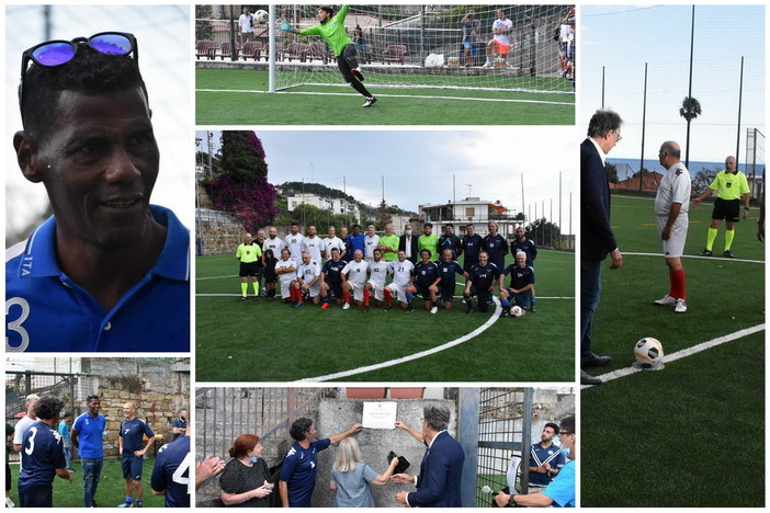 Sanremo: inaugurato alla presenza del campione brasiliano Aldair il manto dei campetti 'Grammatica' (Foto e Video) Sanremo: inaugurato alla presenza del campione brasiliano Aldair il manto dei campetti 'Grammatica' (Foto e Video)