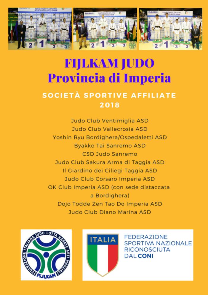 Arti marziali. Tanti i sodalizi di Judo della nostra provincia: ecco l'elenco