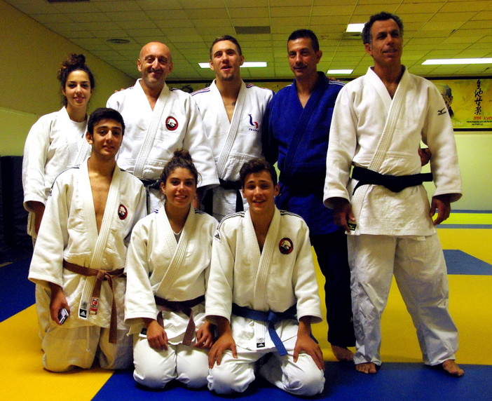 Allenamento del Judo Club Vallecrosia con il campione del mondo Loic Pietri della Nazionale Francese di Judo