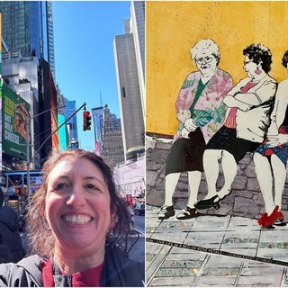 Isolabona sbarca a New York con il murales "There's no place like home" (Foto)