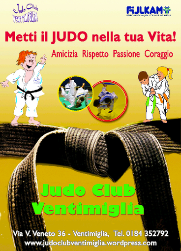 Settembre 2014: Tutti sul Tatami! Invito dello Judo Club Ventimiglia a scoprire il judo