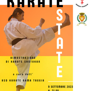 Arma di Taggia: in piazza Chierotti una serata di sport con Karatestate