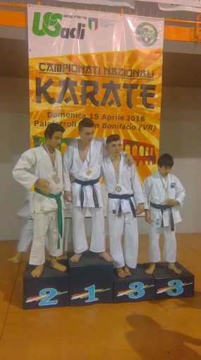 Karate Sanremo, 4 ori, un argento e un bronzo ai Campionati Nazionali